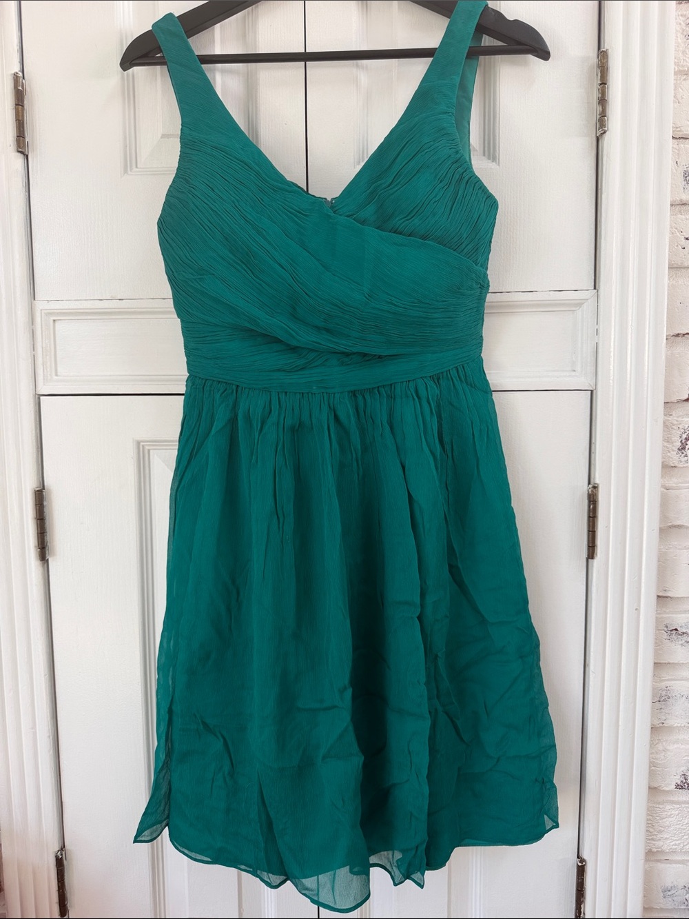 Teal green J. Crew cocktail dress